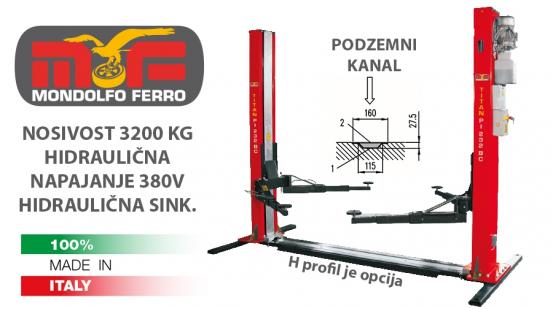 Mondolfo Ferro TITAN PI 232 FI 38V dvostupna dizalica rondo