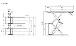 Consul 0.35 SDE-T škarsta dizalica nacrt dizalice